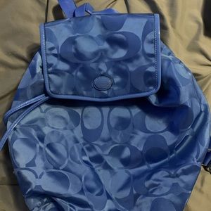 Coach collapsible backpack